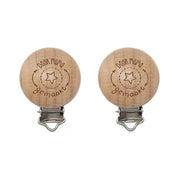 Durable Houten Speenclips 2 stuks 59 Door Mama Gemaakt
