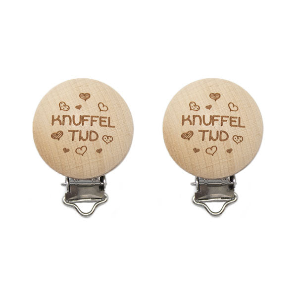 Durable Houten Speenclips 2 stuks 63 Knuffeltijd