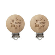 Durable Houten Speenclips 2 stuks 61 Twinkle Twinkle Little Star