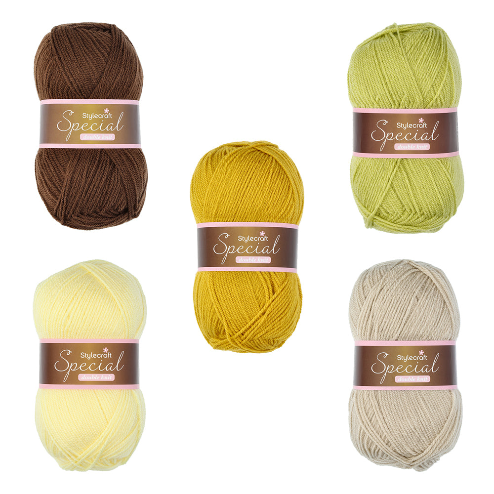 Bollen — gemaakt met Stylecraft Cosmic CAL Harmony Garenpakket