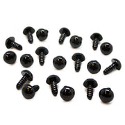 Veiligheidsogen Zwart 8mm 10 paar