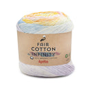 Katia Fair Cotton Infinity 101 Licht Lila-Pastel Blauw-Licht Groen-Pastel Geel