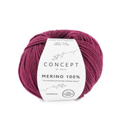 Katia Merino 100% 025 Bordeauxrood