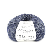 Katia Puro Cotone 55 Nacht Blauw