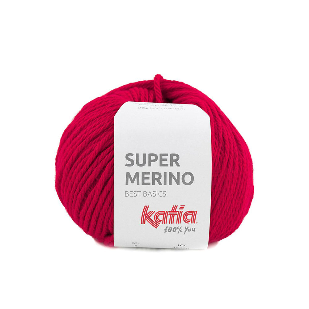Katia Super Merino 004 Rood