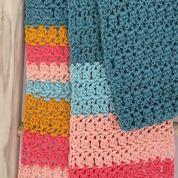 Colorful scarf — gemaakt met Yarn and Colors Colorful Scarf Booklet (7)