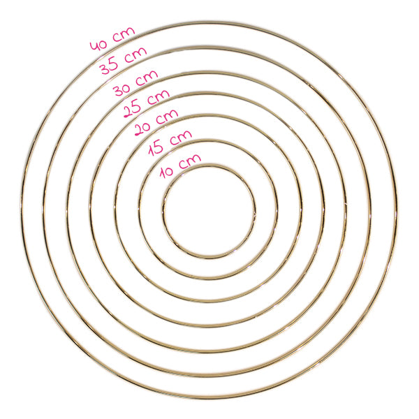 Yarn and Colors Gold Metalen Ring 40 cm