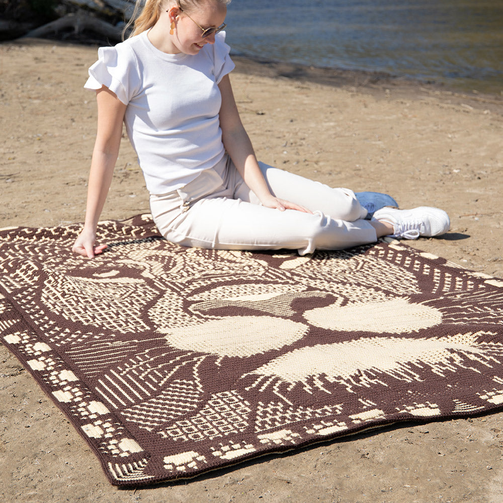 Leeuw — gemaakt met Zen Tangle Lion - AdO Crochet Garen- en Haakpakket Mozaïek Special DK (3)