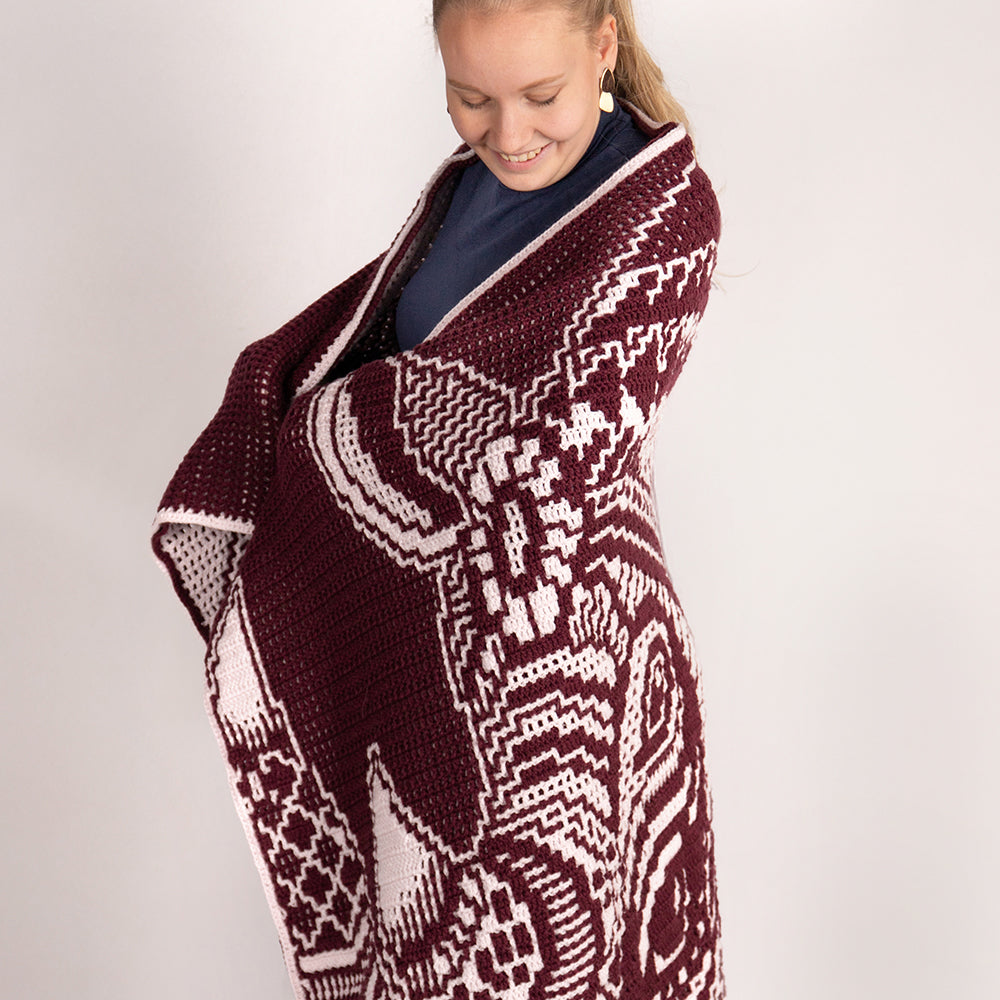 Nijpaard — gemaakt met Zen Tangle Rhino - AdO Crochet Garen- en Haakpakket mozaïek (2)