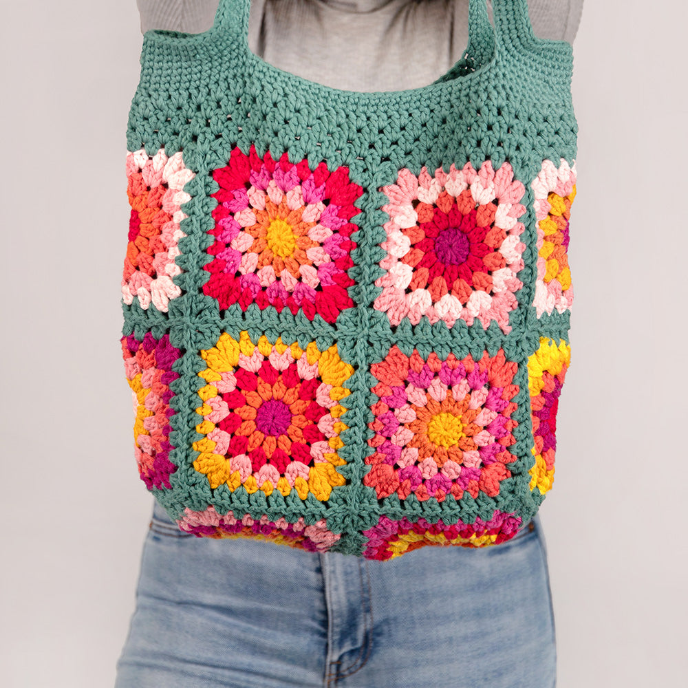 Ibiza tas update — gemaakt met Zonnige tas Garenpakket - Exclusief Patroon (2)
