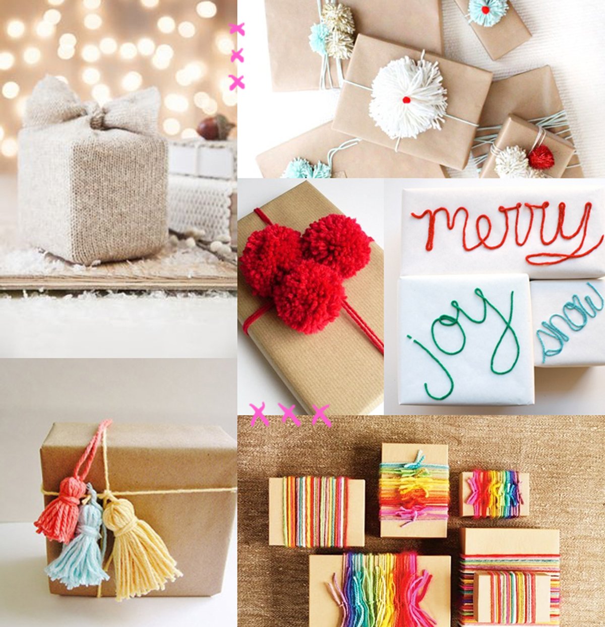 kerstcadeaus inpakken met wol