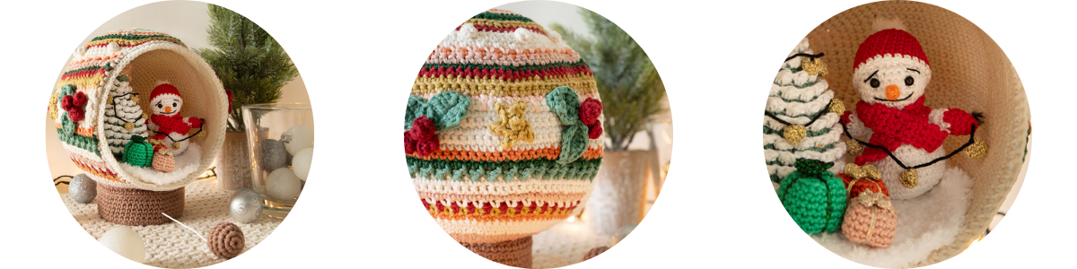 wollplatz schneekugel haekelpaket weihnachten
