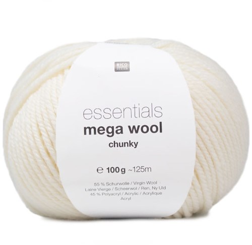 Rico Essentials Mega Wool Chunky 001 Créme