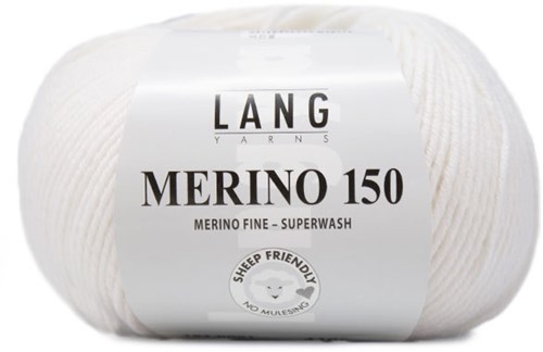 Lang Yarns Merino 150 001 White