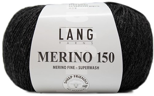 Lang Yarns Merino 150 005 Antracite Mélange
