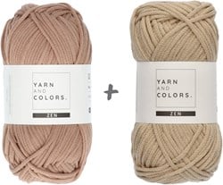 Yarn and Colors Slouchy Pouch Color Block Haakpakket 006 Taupe