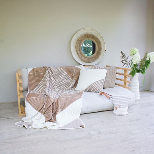 Haakpakket Puur Haken Plaid met Boek - Beige 014.256-2