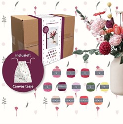 Boeket haken garenpakket a la Sascha - Durable Blossom kleuren uit het boek
