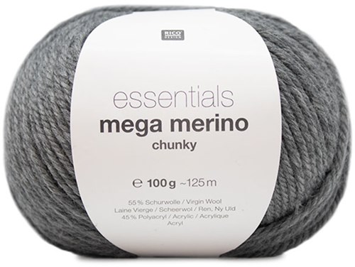 Rico Essentials Mega Wool Chunky 014 Grey