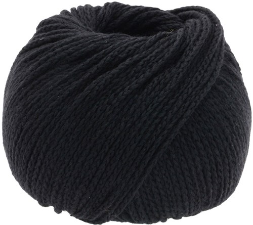 Lana Grossa Cool Merino Uni 014 Zwart