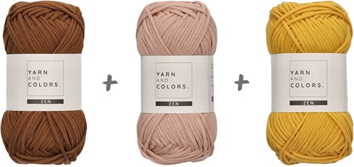 Yarn and Colors Sunset Stripes Pullover Haakpakket 2 Satay XXL-2