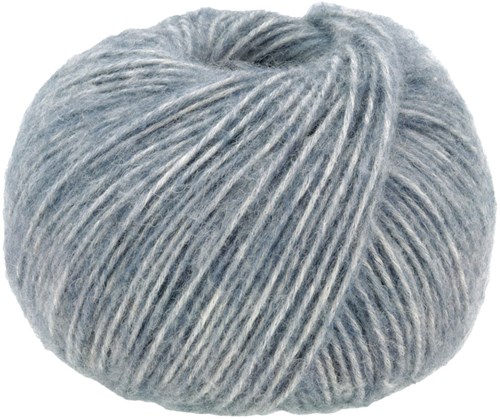 Lana Grossa Natural Alpaca Pelo 017 Grijs-Blauw Gemeleerd