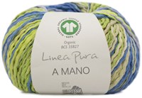 Lana Grossa A Mano 019 Pistachio / citrus yellow / mauve / jeans