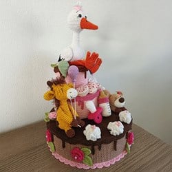 Geboorte Taart Garen- en Haakpakket