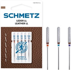 Schmetz Leer Naalden Dikte 80 t/m 100 - 1 x 5 Naalden op kaart