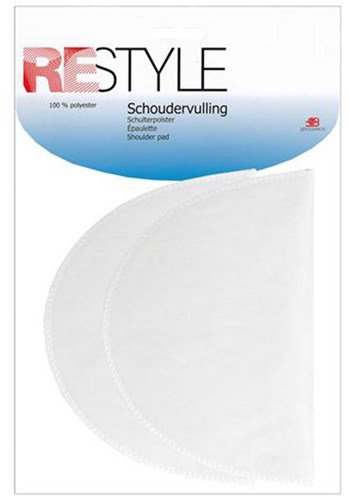 Restyle Schoudervulling Ingezet 15mm Dik 009 Wit