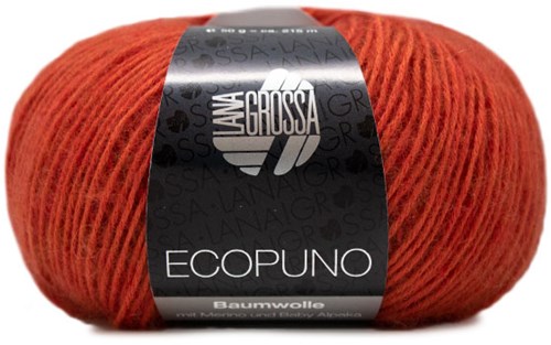 Lana Grossa Ecopuno 034 Rood Oranje