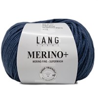 Lang Yarns Merino+ 0034 Rookblauw