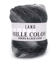 Lang Yarns Mille Colori Socks & Lace Luxe 03 Light Grey/Anthracite/Silver