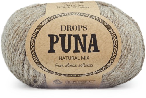 Drops Puna Natural Mix 04 Grijs/Bruin