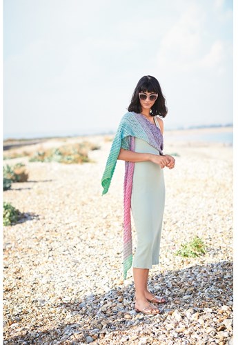 Breipatroon Creative Cotton Dégradé Lucky 8 Sjaal
