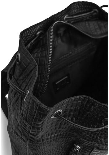 MUUD Gimo Black - Handgemaakt leren rugzak 38x39cm-3