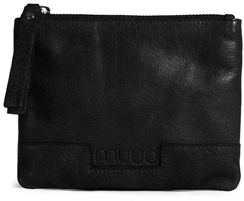 MUUD Wind Black - Handgemaakt leren clutchHandgemaakt leren clutch 16.5x23.5cm