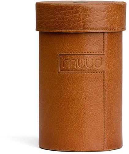 MUUD Mountain Whisky - Handgemaakt leren koker voor het opbergen van kleine accessoires of breinaalden 17x10.5x9.5cm