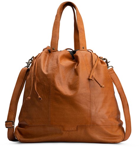 MUUD Lofoten XL Whisky - Handgemaakt leren tas voor diverse projecten 42x52x15cm