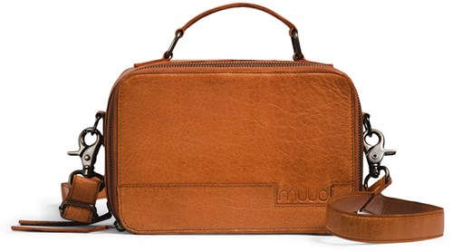 MUUD Heaven Whisky - Handgemaakt leren handwerktas 15x22cm
