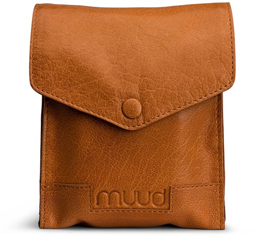 MUUD Betina Whisky - Handgemaakt leren etuit voor verwisselbare breinaalden 17x13xO23cm