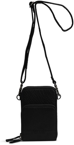 MUUD Dafne - Black Handgemaakt leren schoudertas 19 x 12 cm-3