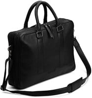 MUUD Dac - Black Handgemaakt leren schoudertas 20 x 14,5 cm-2
