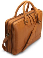 MUUD Drea - Whiskey Handgemaakt leren laptoptas