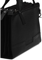 MUUD Dac - Black Handgemaakt leren schoudertas 20 x 14,5 cm