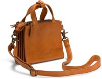 MUUD Dac - Whiskey Handgemaakt leren schoudertas 20 x 14,5 cm-2