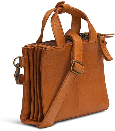 MUUD Dac - Whiskey Handgemaakt leren schoudertas 20 x 14,5 cm-3