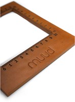 MUUD Dana - Whiskey Handgemaakt leren breimeter 16 x 14 cm-2