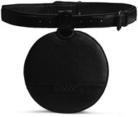 MUUD Demi - Black Handgemaakt leren heuptasje 20cm-2