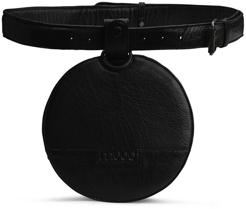 MUUD Demi - Black Handgemaakt leren heuptasje 20cm-2